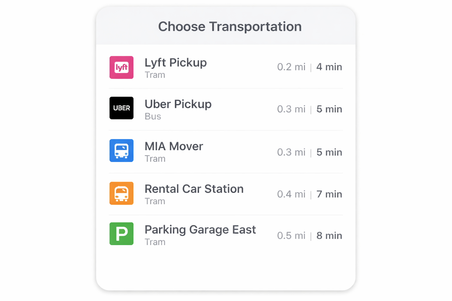Ground transportation