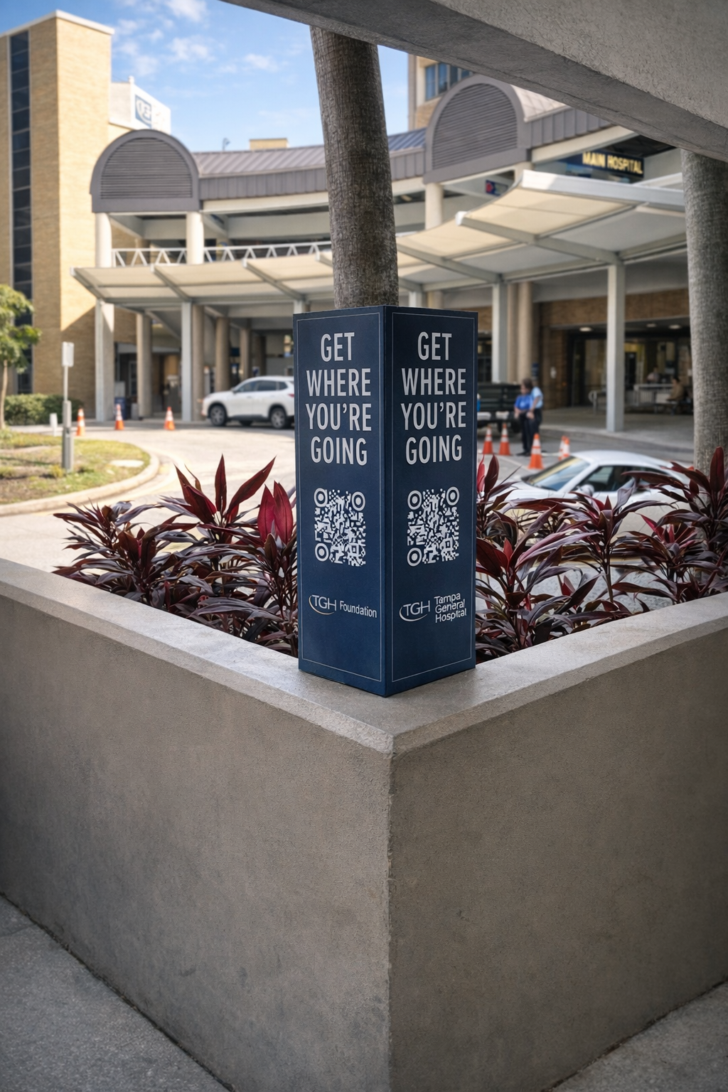 RouteMe onsite turn-by-turn navigation interface