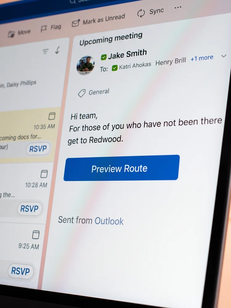 Microsoft Outlook: Preview Route in every invite