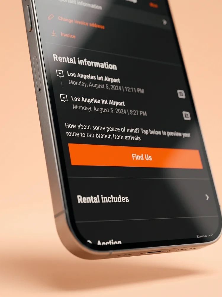 Sixt app: Find Us, before they land